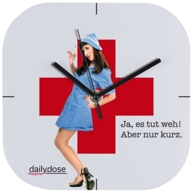 Logotrade promotional item picture of: Wall clock with all over clock face BEL AIR